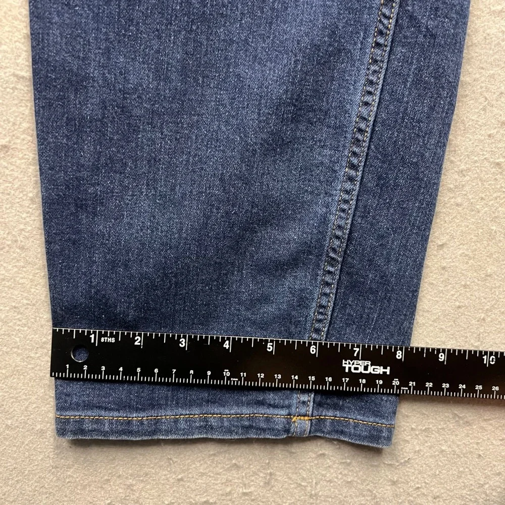 Duluth Trading Co Womens Jeans 22W x 31 Blue‎ Straight Leg Denim Stretch 1642